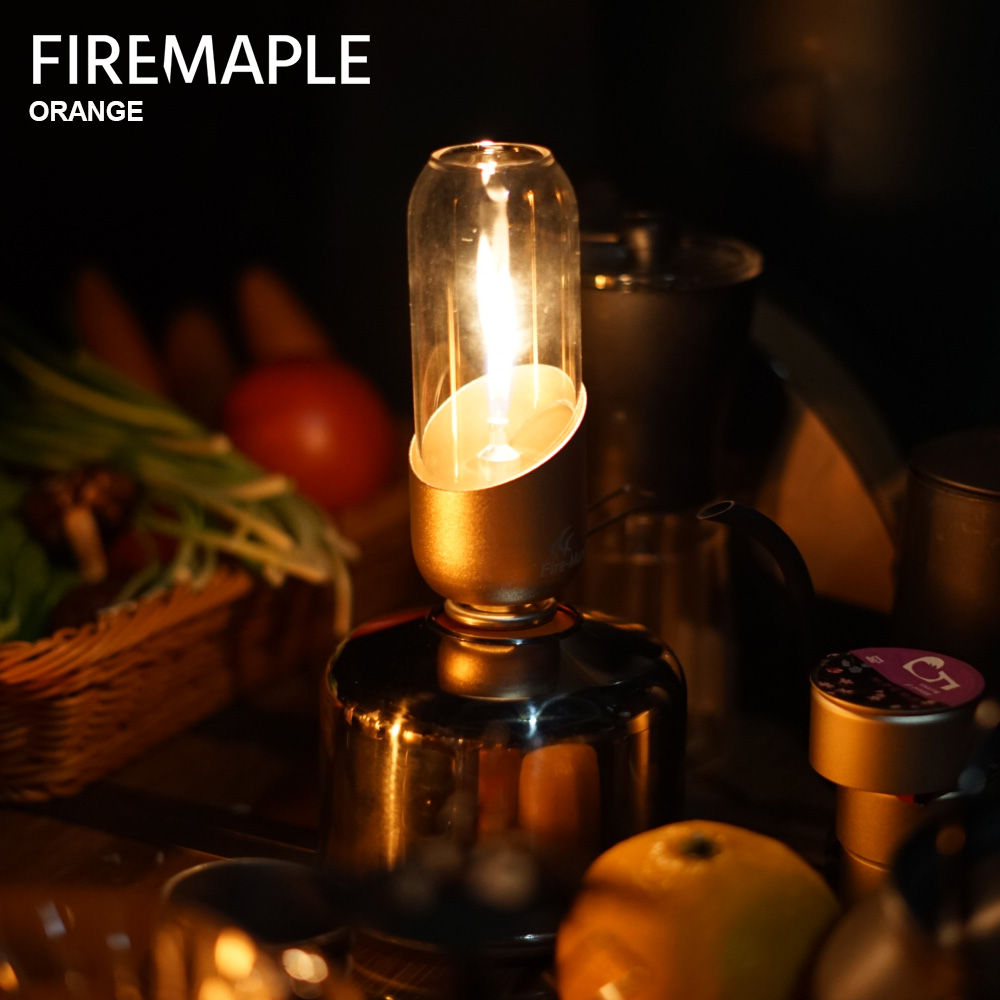 Outdoor Camping Outlet - Lanterne à gaz orange en érable