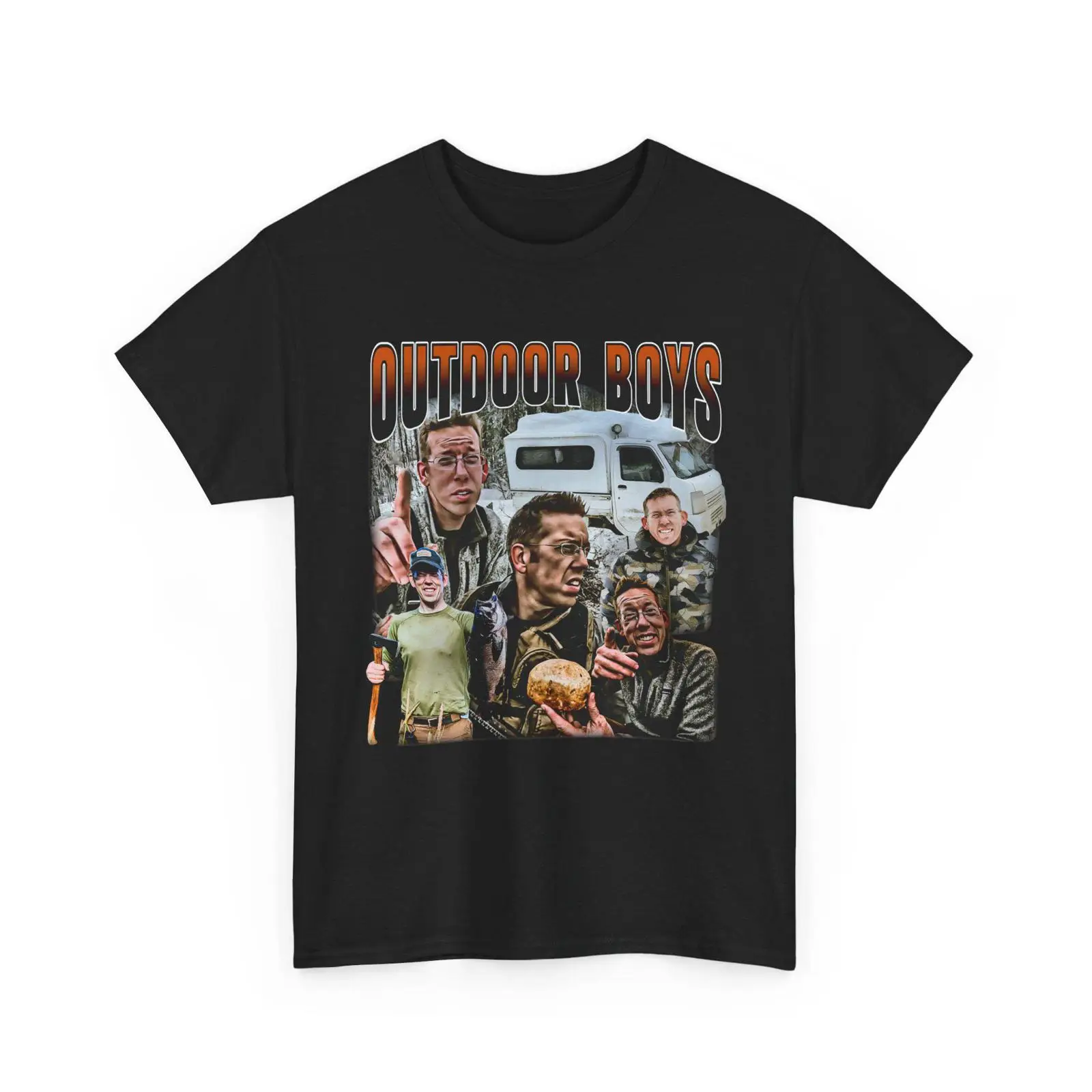 Outdoor Boys Camping Youtube - T-shirt vintage pour garçons, idéal pour