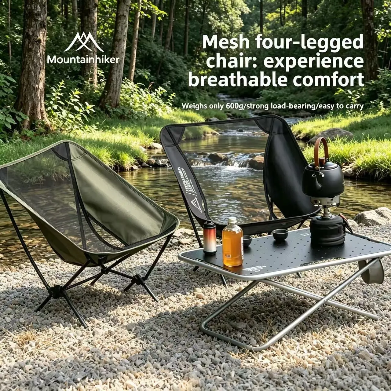 Outdoor Camping Table And Chairs - Chaise Moon, chaise de camping d'extérieur,