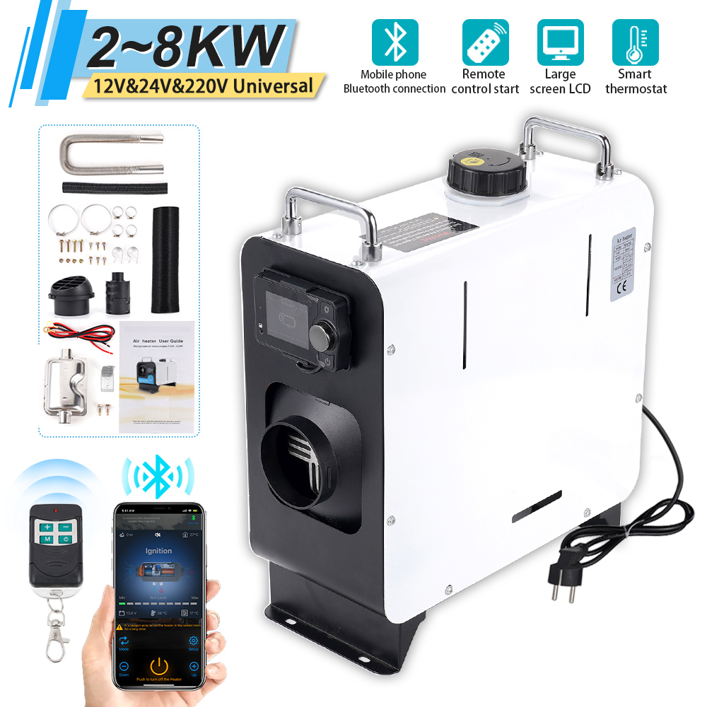 Outdoor Camping Heater - Chauffage de stationnement Bluetooth 2-8kw, courant