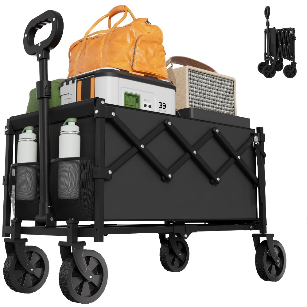Outdoor Camping Shop - Chariot de jardin pliable, capacité de