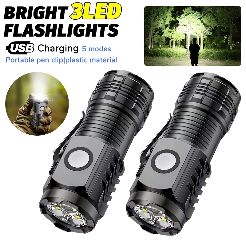 Outdoor Camping Decor - Mini lampe torche LED portable puissante,
