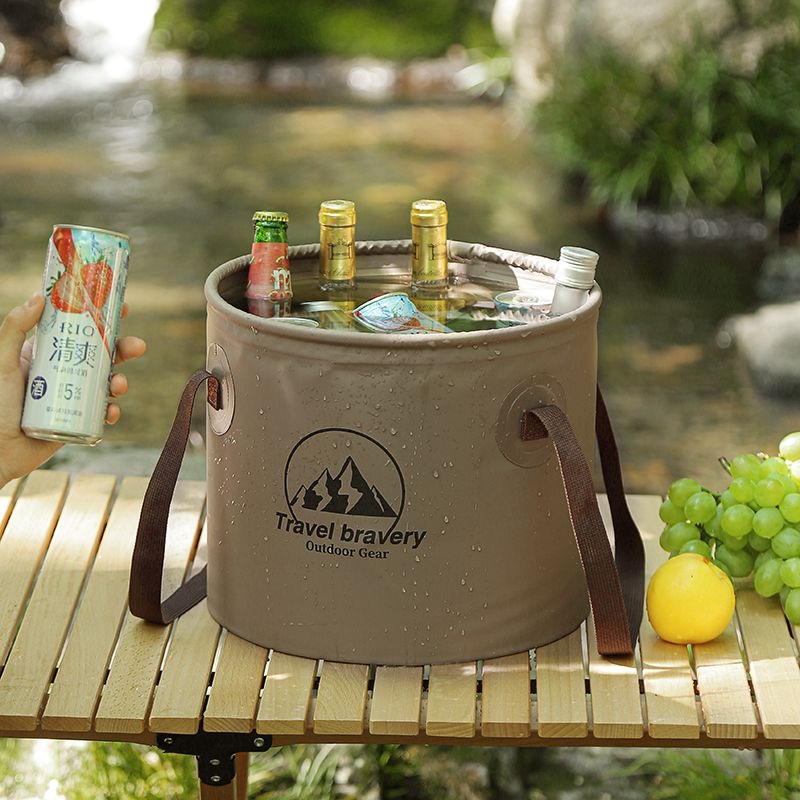 Outdoor Camping Outlet - Seau pliable pour voiture, évier pliable