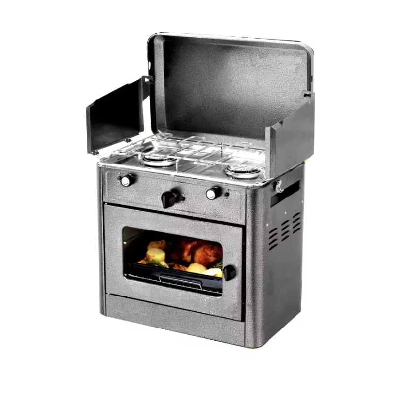 Outdoor Gas Camping Oven - Four à gaz portable avec cuisinière,