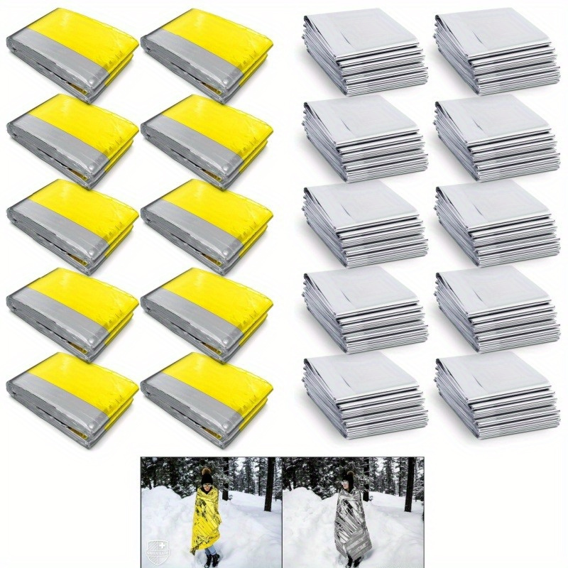 Outdoor Camping Blanket - Couverture d'isolation d'urgence en mylar, espace