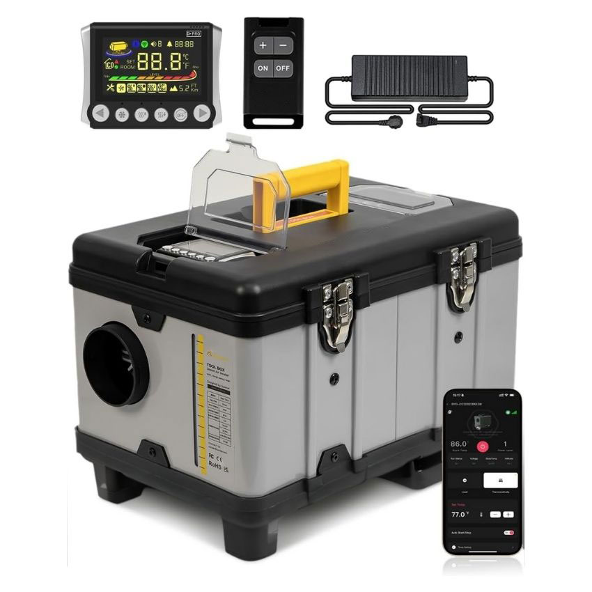 Outdoor Camping Heater - Chauffage autonome diesel tout-en-un 12V/24V 5KW