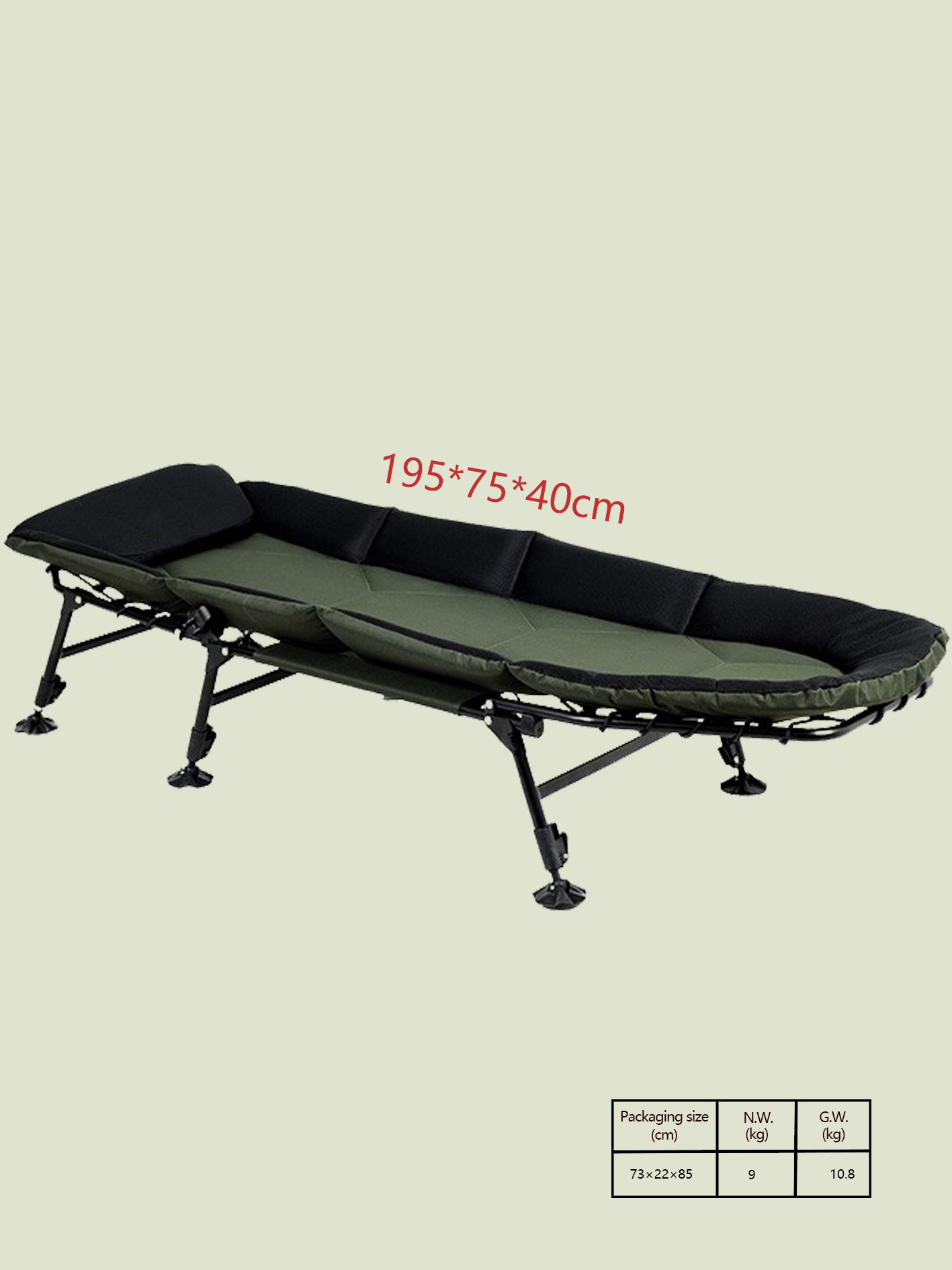 Lit pliant élargi et épaissi,  - Outdoor Camping Beds For Sale avis et prix
