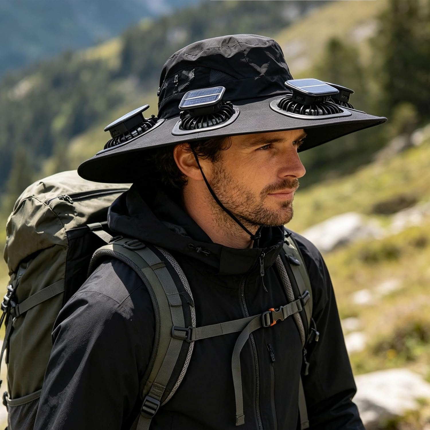 Casquette solaire à 6 ventilat - Outdoor Camping Ventilator avis et prix