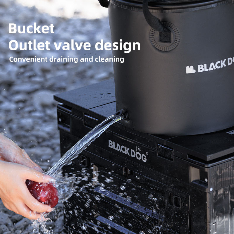 Blackdog seau rond d'eau plian - Outdoor Camping Outlet avis et prix