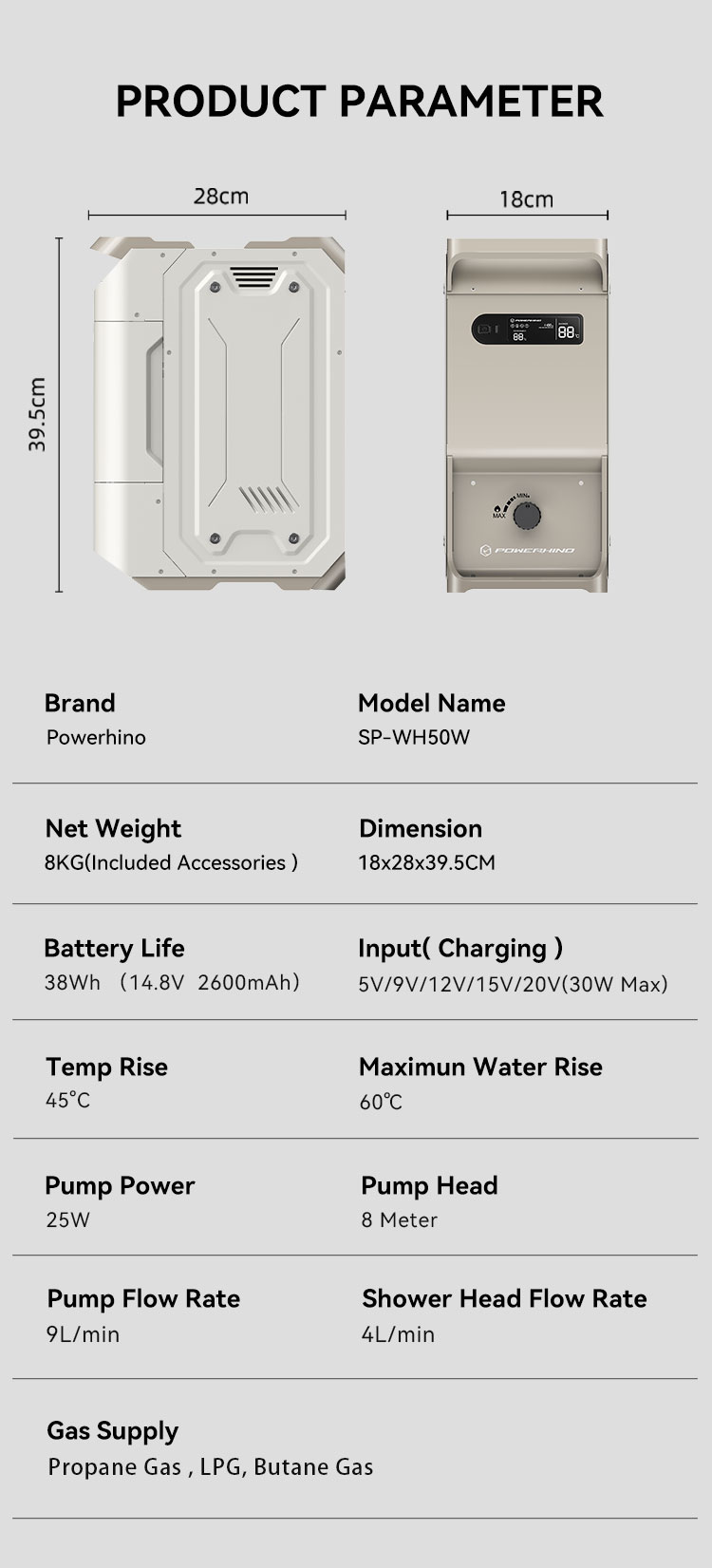 Chauffe-eau instantané portabl - Outdoor Camping Heater avis et prix