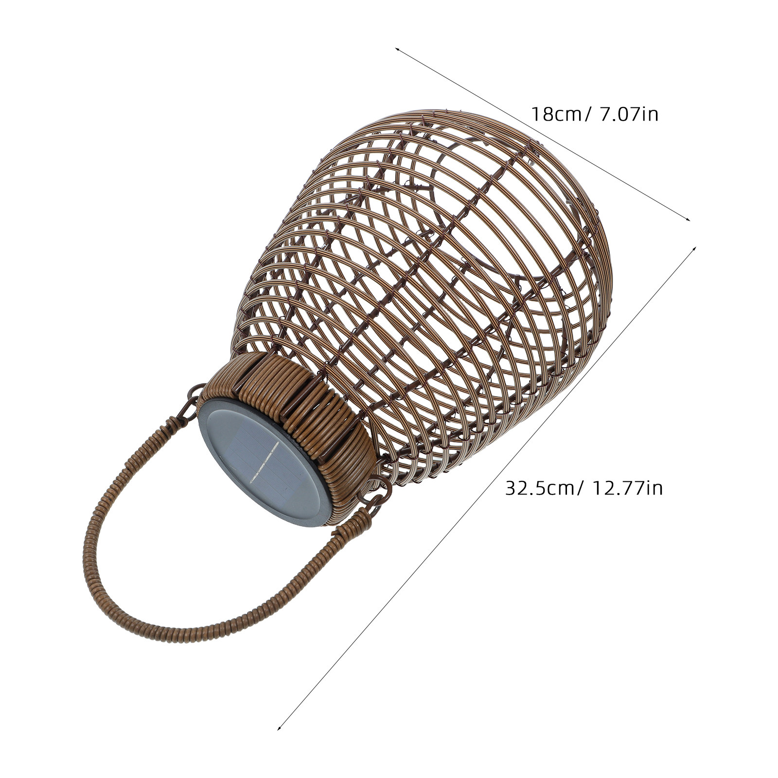 Lanterne solaire en rotin, lam - Outdoor Camping Decor avis et prix
