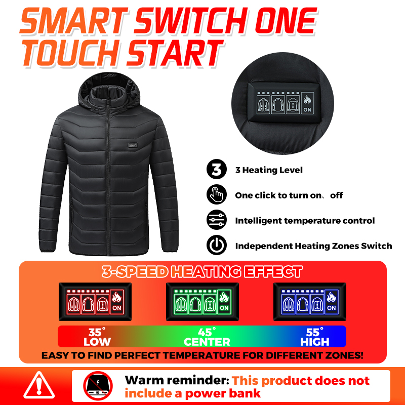 Veste chauffante avec 26 zones - Outdoor Camping Heater avis et prix