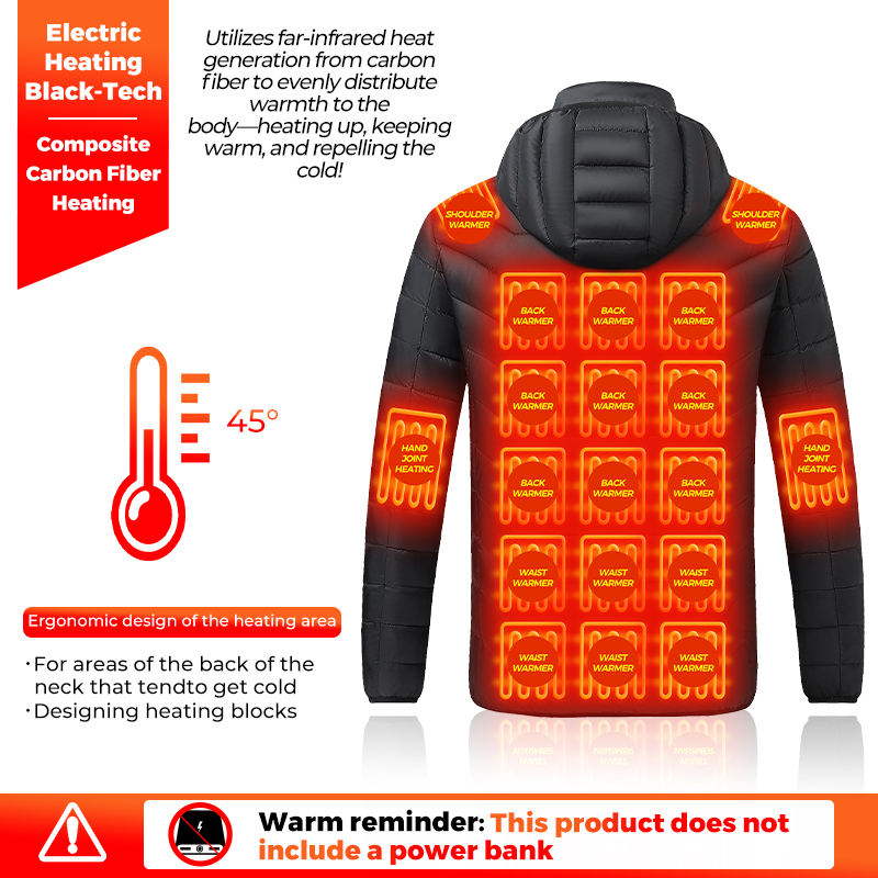 Veste chauffante avec 26 zones - Outdoor Camping Heater avis et prix