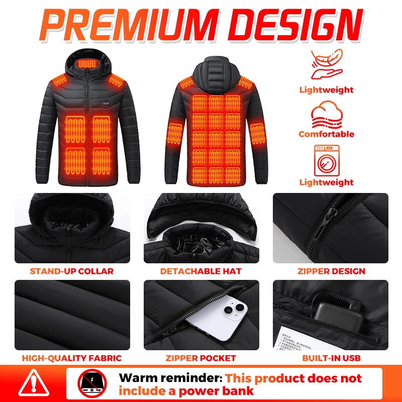 Veste chauffante avec 26 zones - Outdoor Camping Heater avis et prix