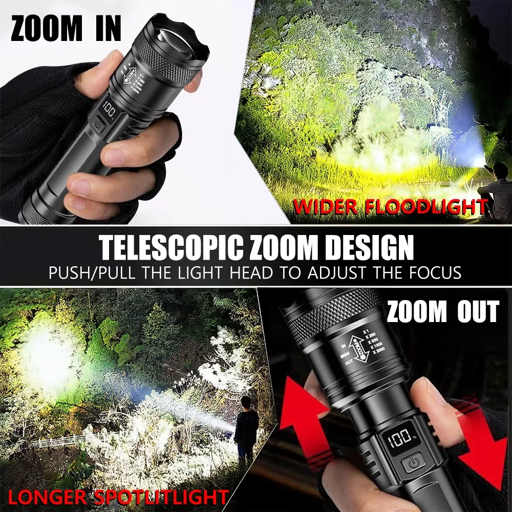 Lampe torche LED rechargeable  - Outdoor Camping Decor avis et prix