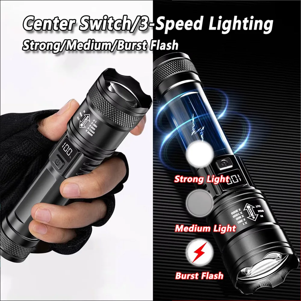Lampe torche LED rechargeable  - Outdoor Camping Decor avis et prix